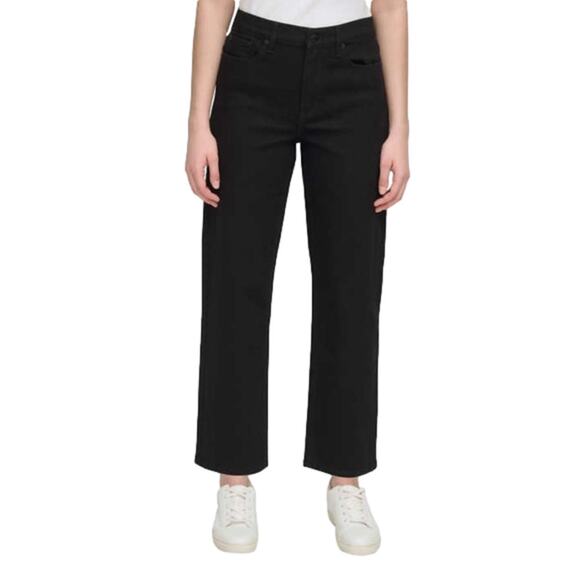 Calvin Klein Women's Jeans Black High Rise Stretch Size 4 NWT - Picture 2 of 12